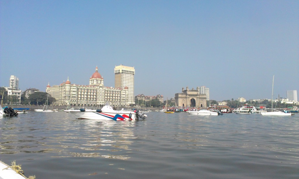 A Panaromic view of Gateway and Taj Hotel