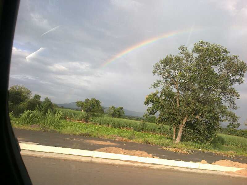 Rainbow that accompanied us