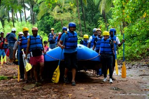 Carrying our raft to the river!!