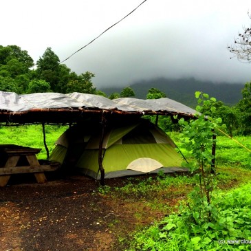 Monsoon Camping – at Mahuli with Big Red Tent